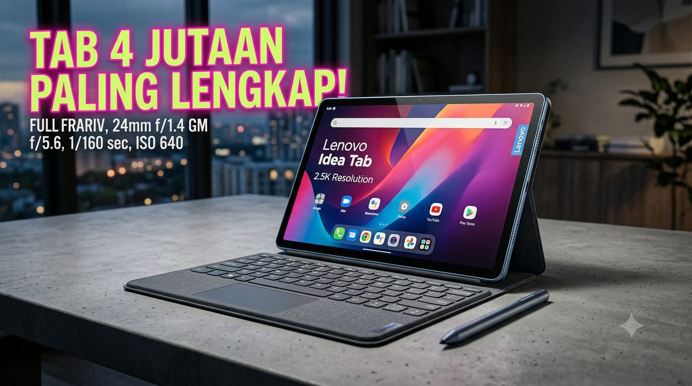Review Lenovo Idea Tab: Tablet 2.5K 90 Hz dengan Bonus Keyboard dan Stylus di Dalam Dus