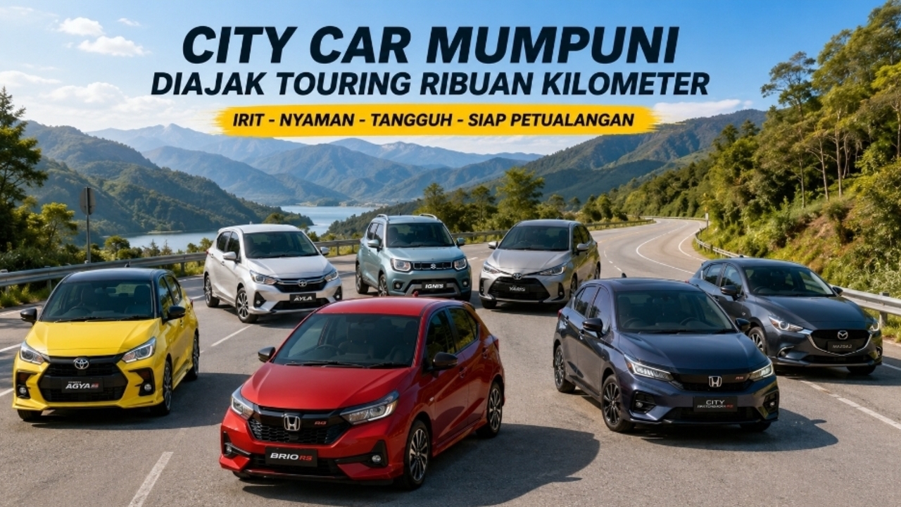 Honda Brio RS hingga 6 City Car Lainnya Siap Diajak Touring Ribuan Kilometer, Kabin Nyaman dan Irit BBM