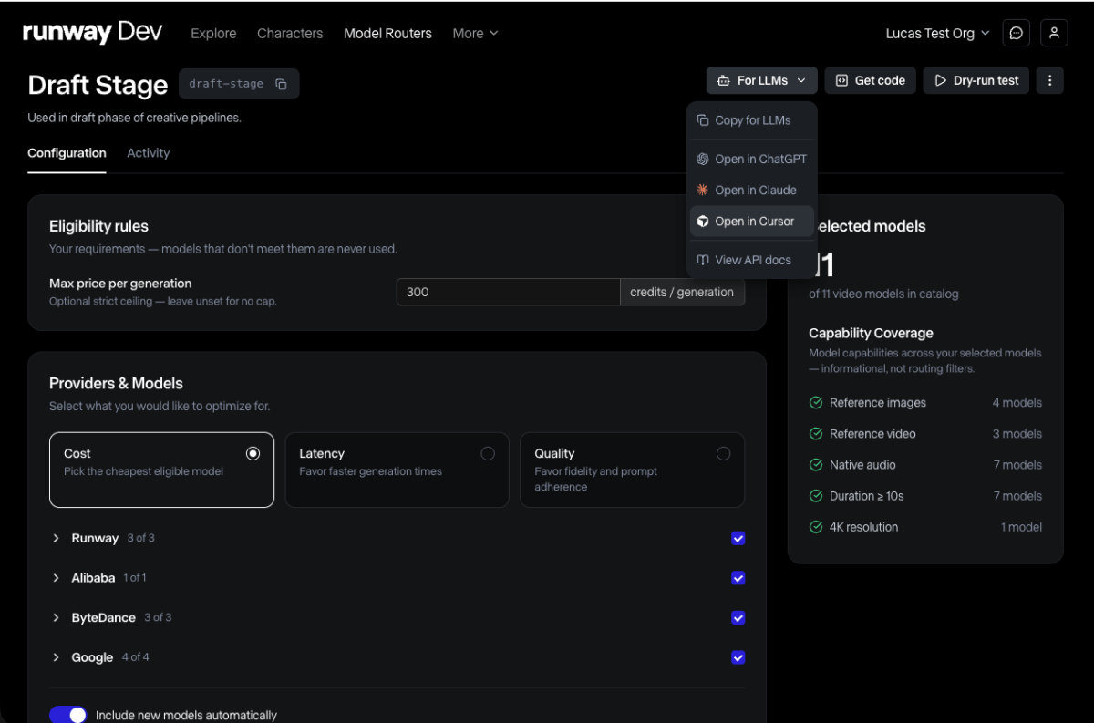 Runway Luncurkan Media Router, AI yang Pilihkan Model Generatif Terbaik Otomatis