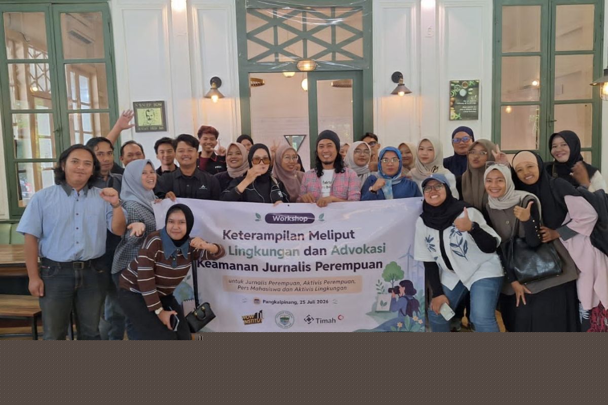 Puluhan Jurnalis Perempuan di Pangkalpinang Ikuti Workshop AJI: Belajar Liputan Lingkungan dan Keamanan