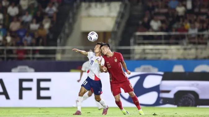 Piala AFF 2026: Thailand Bantai Laos 5-0, Kakana Khamyok Brace Bawa Gajah Perang ke Puncak Klasemen Grup B