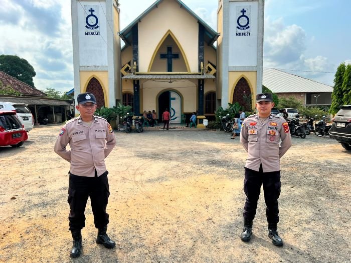 Polres Mesuji Terjunkan Personel Kompi III untuk Patroli Pengamanan Tempat Ibadah, Wakapolres Pimpin Langsung