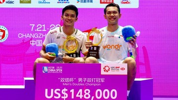 Fajar/Fikri Comeback 110 Menit Juara China Open, Debut Shin Tae Yong di Persija Gagal