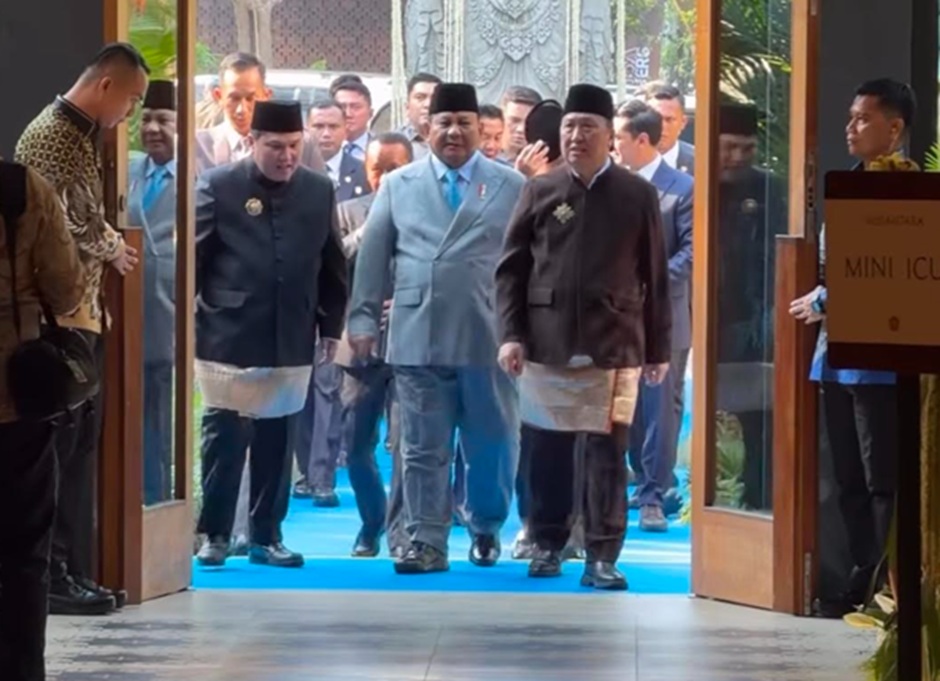Prabowo dan Jokowi Duduk Bersebelahan di Pernikahan Putra Boy Thohir, Gibran Turut Hadir