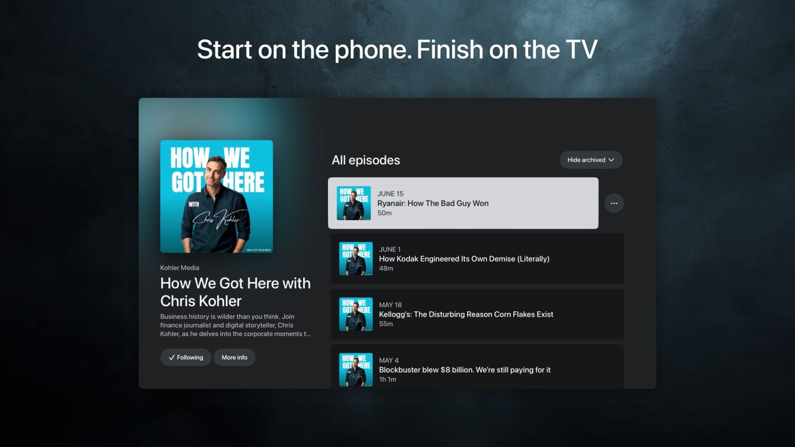 Pocket Casts Kini Hadir di Apple TV 4K dan Apple TV HD, Sinkronisasi Multi-Perangkat Makin Mulus