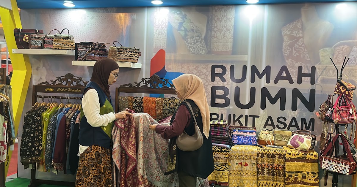 PTBA Bawa 4 Rumah BUMN ke INACRAFT 2026, Songket hingga Batik Kujur Siap Go Global