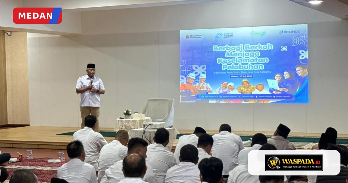 Santuni 100 Anak Yatim, Pelindo Regional 1 Padukan Doa dan K3 demi Keselamatan Pelabuhan