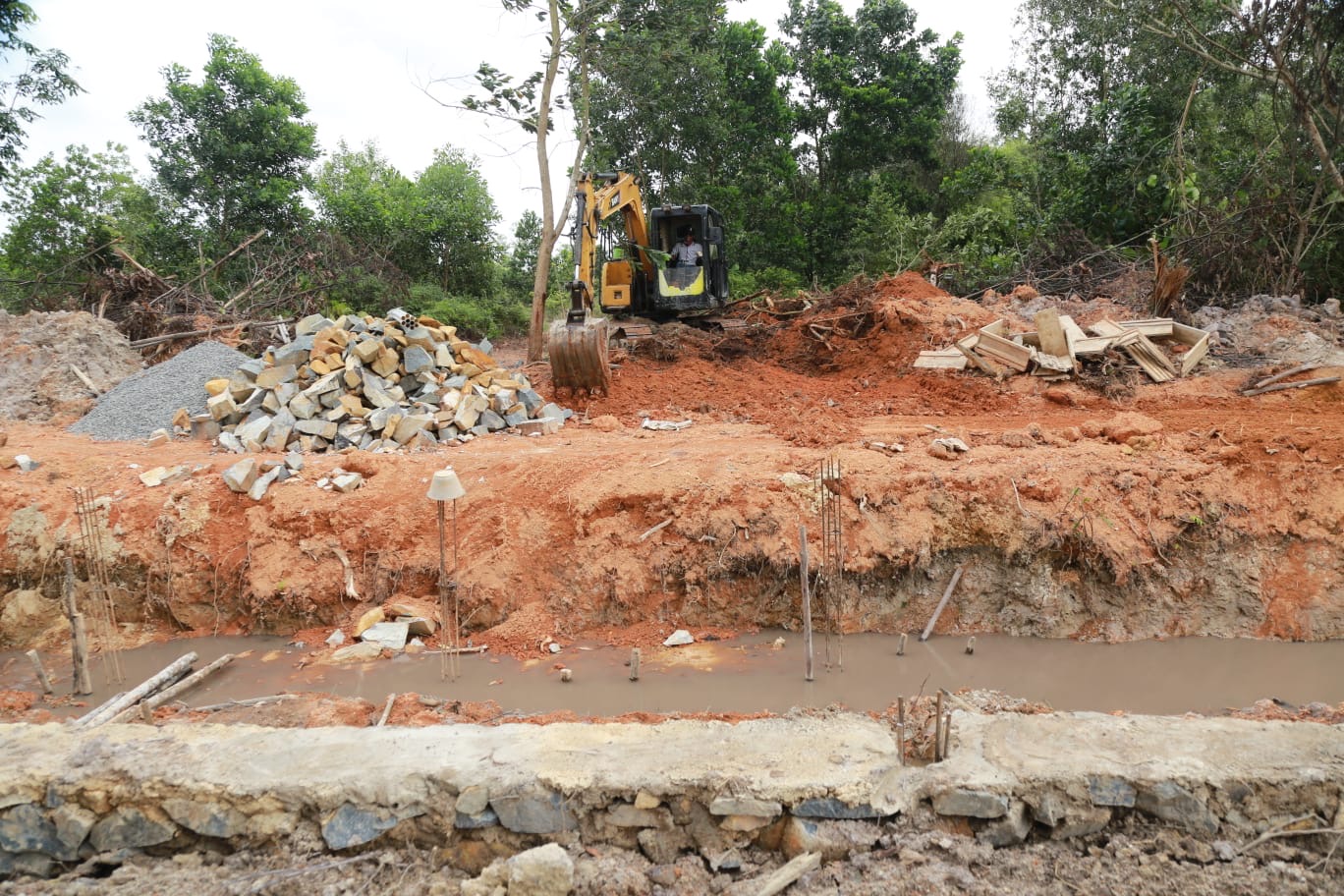 Pemprov Kepri Alokasikan Rp970,96 Juta untuk Kanal Banjir 275 Meter di Kampung Purwodadi Bintan Timur