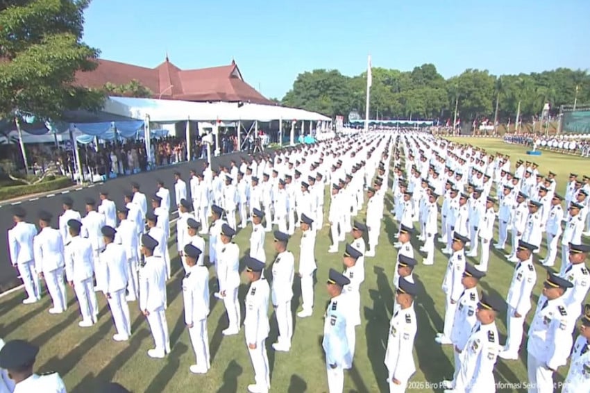 Presiden Prabowo Lantik 1.204 Pamong Praja Muda IPDN, Sebagian Ditempatkan di Wilayah 3T
