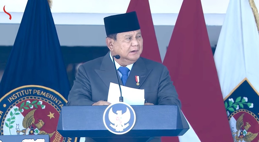 Prabowo Peringatkan Praja IPDN: Pemimpin Sombong Bakal Gagal Jalankan Pembangunan