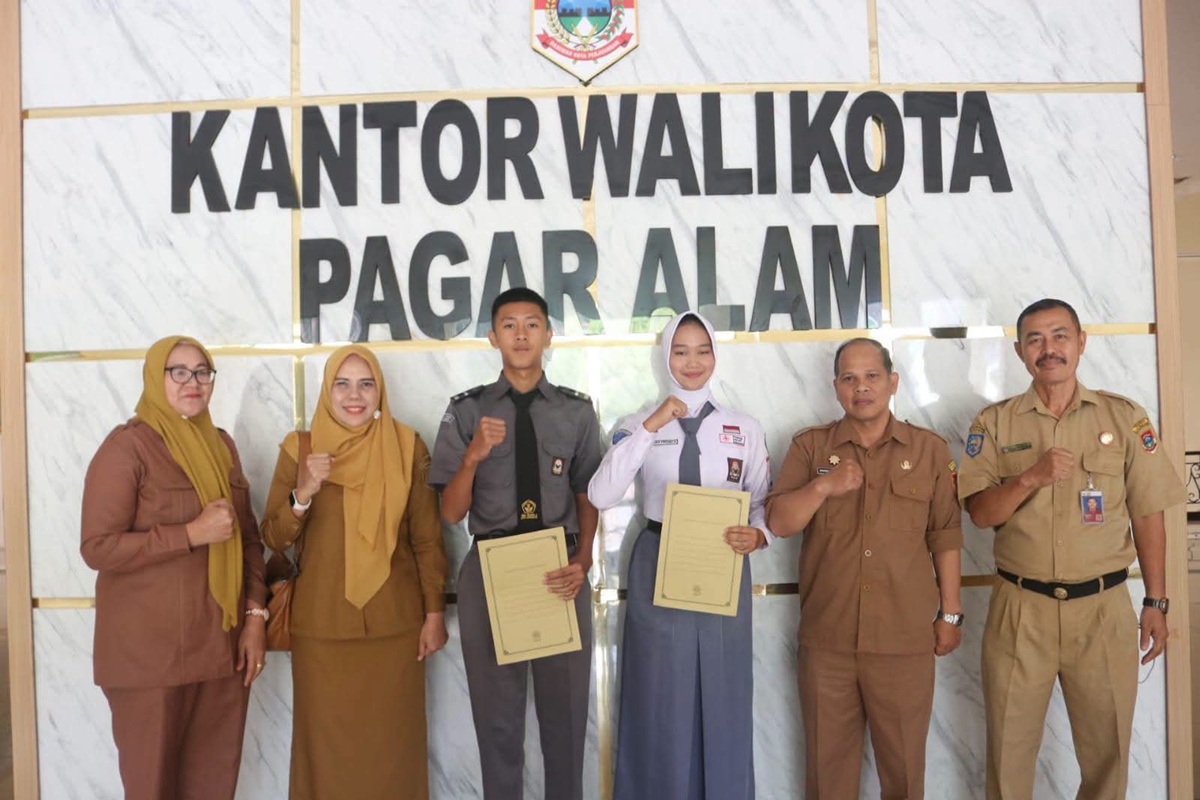 Dua Pelajar Pagar Alam Lolos Paskibraka Sumsel, Bakal Kibarkan Bendera di HUT ke-81 RI