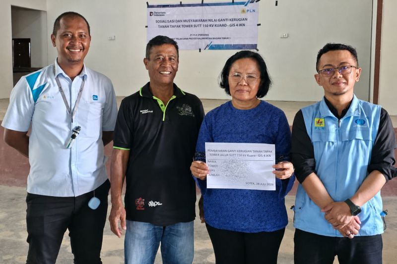 PLN Mulai Musyawarah Ganti Rugi Lahan untuk SUTT 150 kV Kuaro–GIS 4 IKN di Sotek