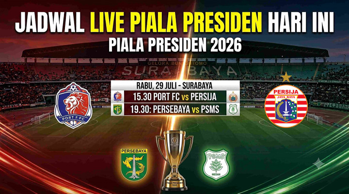 Persebaya Vs PSMS Medan dan Persija Vs Port FC: Duel Penentu Grup B Piala Presiden 2026, Shin Tae-yong Uji Formasi