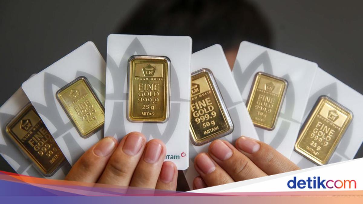 Harga Emas Antam Kembali Terjun Bebas ke Rp 2,613 Juta per Gram, Buyback Ikut Terkoreksi