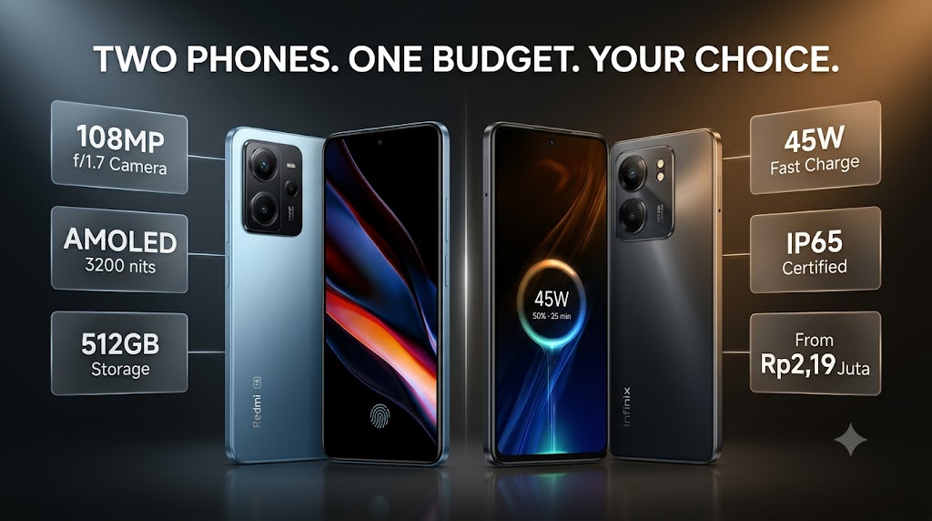 Redmi Note 15 4G vs Infinix Hot 70, Pilih Layar AMOLED atau Isi Daya Cepat di Budget Rp2 Jutaan