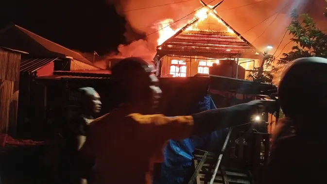 Kebakaran di Tallo Makassar Hanguskan 50 Rumah, 90 KK Masih Diverifikasi BPBD