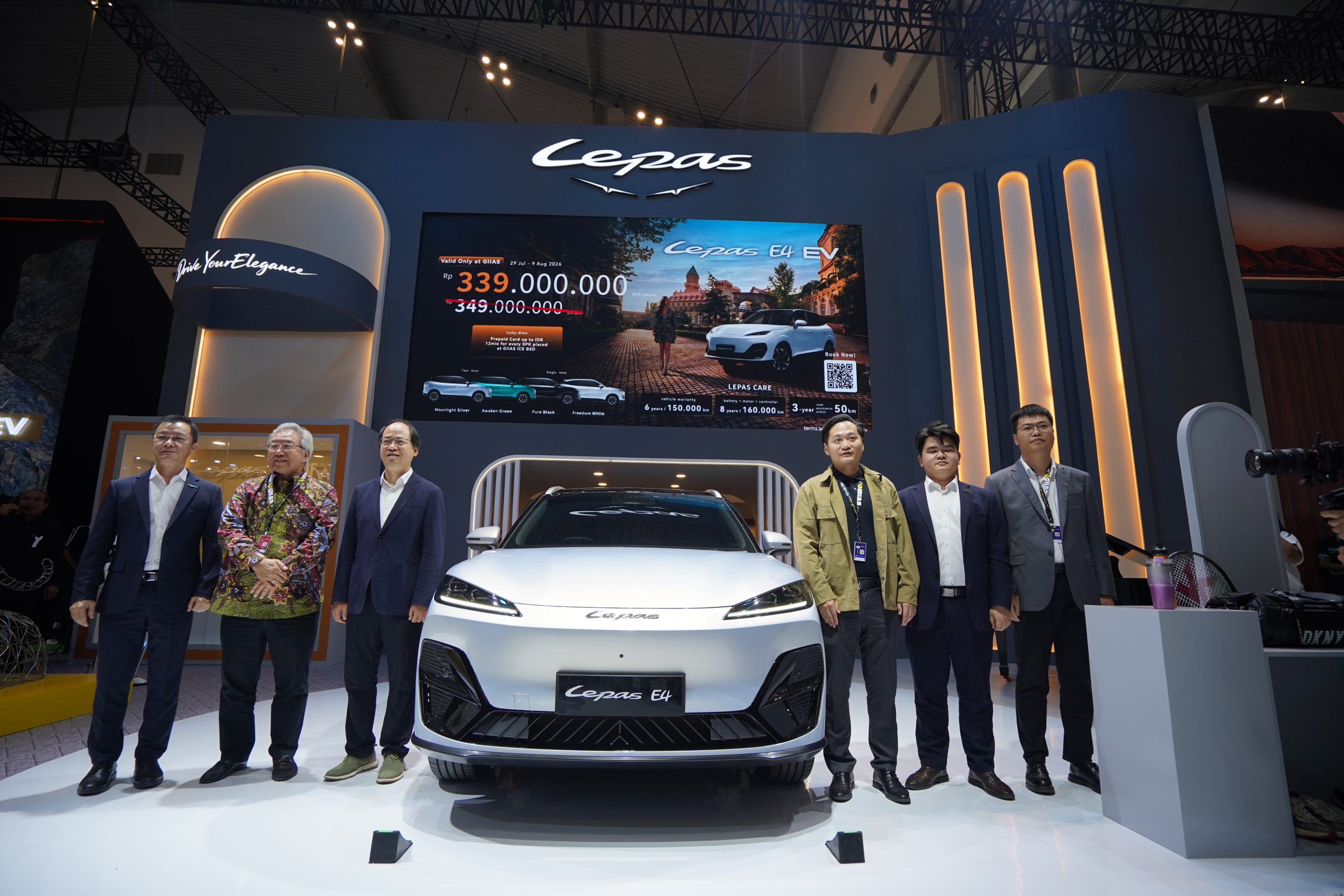Review LEPAS E4 EV di GIIAS 2026: Harga Rp339 Juta, Jarak Tempuh Klaim 637 Km