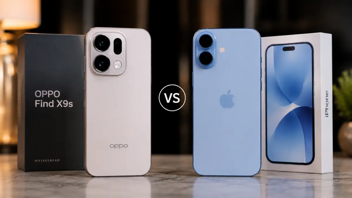 Oppo Find X9s vs iPhone 17: Baterai 7.025 mAh Melawan Ekosistem Apple, Pilih Flagship Kompak yang Mana?