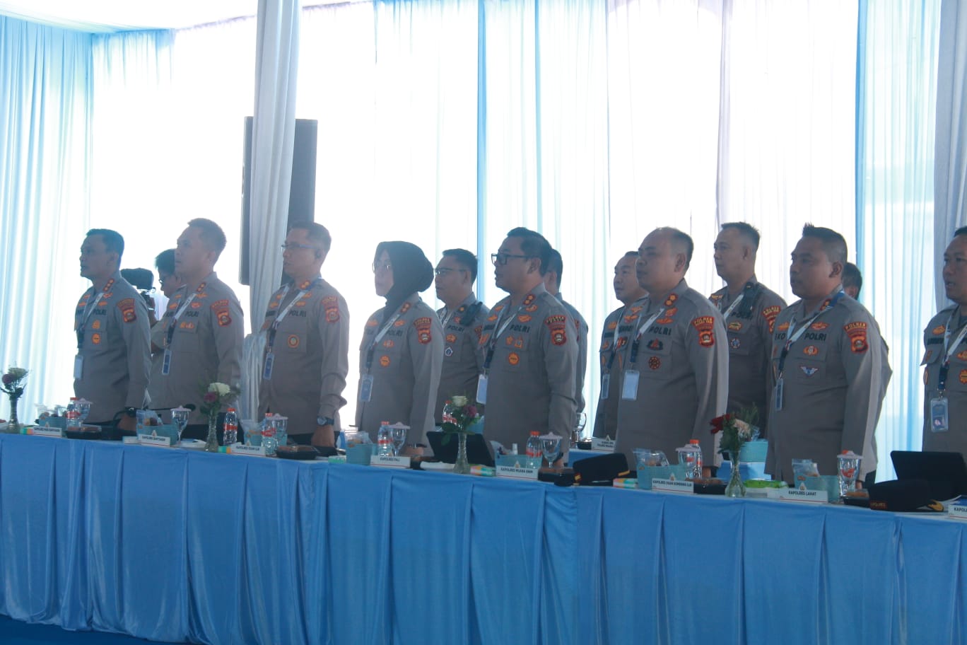 Kapolres Muba Ikut Rapat Gelar Operasional Polda Sumsel di Pagar Alam, Bahas Peta Digital untuk Kinerja Polri