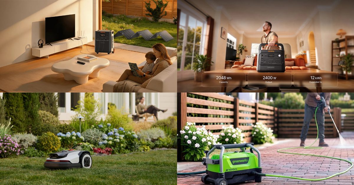 Stasiun Daya Jackery 3.584Wh dan 2.048Wh Diskon hingga Rp23,2 Juta, Robot Pemotong Rumput Roborock Ikut Turun Harga