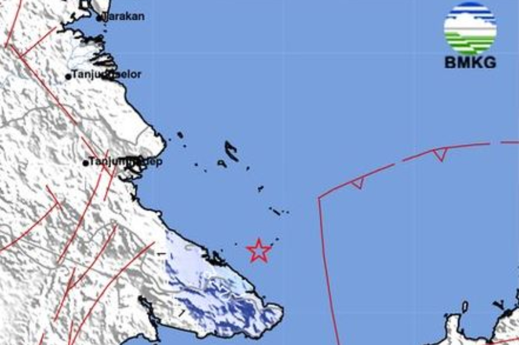 BMKG Catat Gempa Dangkal Magnitudo 2,8 di Berau Kalimantan Timur, Getaran Terasa Siang Ini