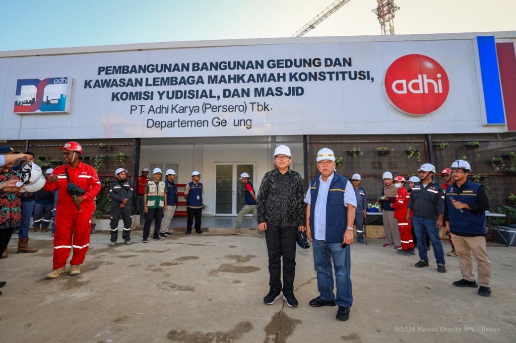 Hakim Konstitusi Tinjau Langsung Progres Gedung MK di IKN, Arsul Sani: Optimistis Sesuai Jadwal