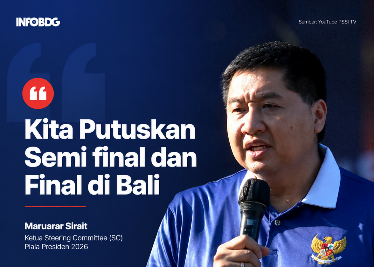 Persib vs Persija Jadi Laga Semifinal Piala Presiden 2026 Pembuka di Stadion I Wayan Dipta Bali