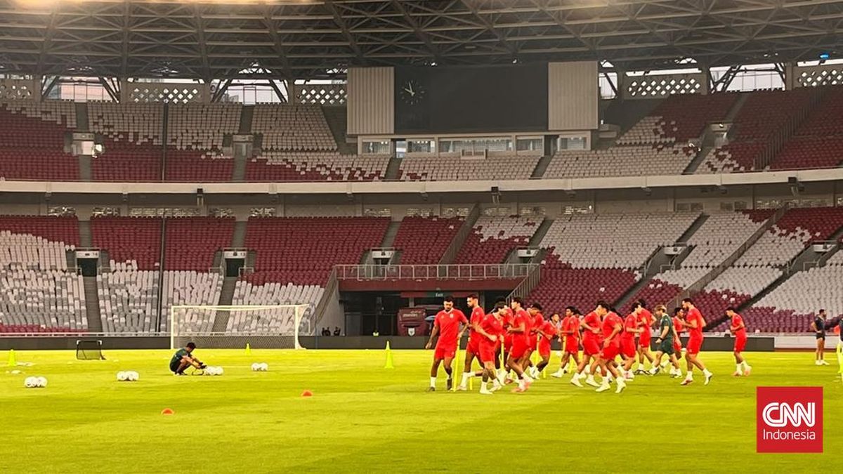 Timnas Indonesia Minus Marselino dan Justin Hubner di Latihan Terakhir Jelang Lawan Vietnam