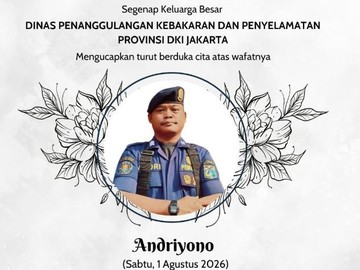 Petugas Damkar DKI Meninggal Dunia Usai Mengeluh Nyeri Dada saat Padamkan Kebakaran Sampah di Kramat Jati