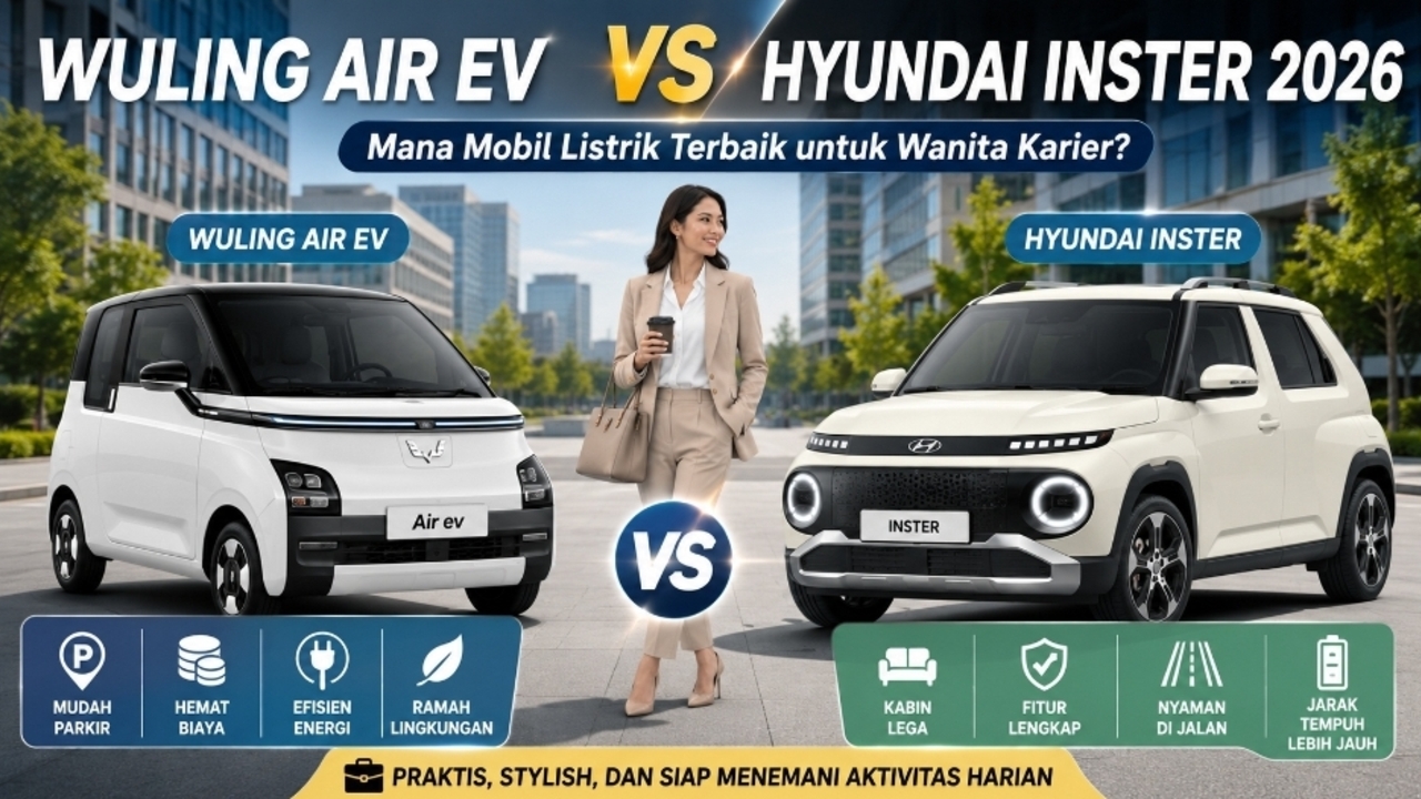 Wuling Air EV vs Hyundai Inster 2026: Pilihan Rasional untuk Wanita Karier, Bukan Sekadar Imut