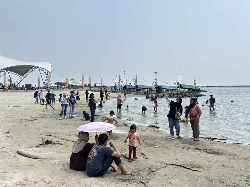 Pantai Lagoon Ancol Jakarta Utara Jadi Pilihan Liburan Hemat Keluarga Ibu Kota