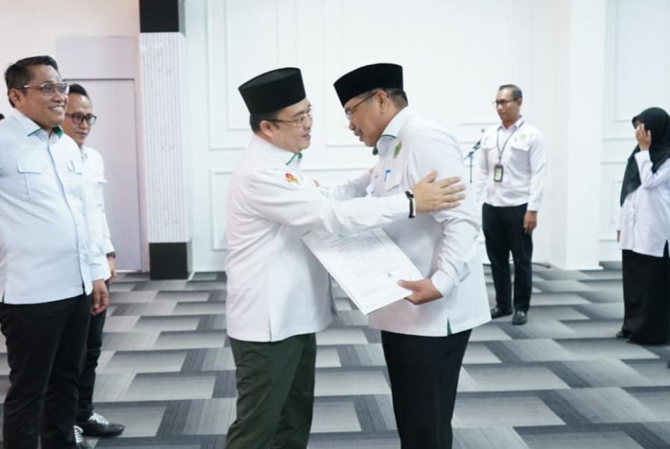 Kanwil Kemenag Lampung Lantik Marwansyah Jadi Guru MTsN 2 Bandar Lampung, Purnatugas dari Jabatan Kepala Kemenag Lampung Timur