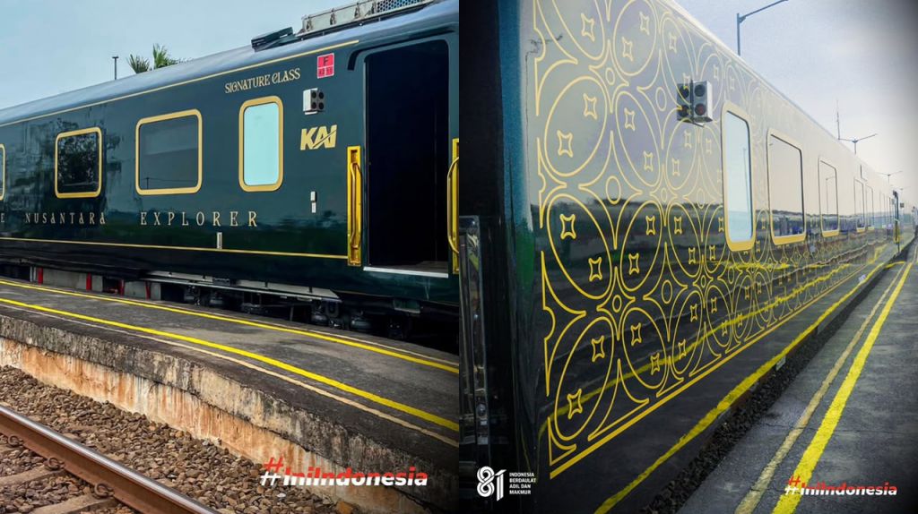 Nusantara Explorer, Kereta Wisata Premium KAI dengan Interior Wayang Kulit dan Batik Lasem