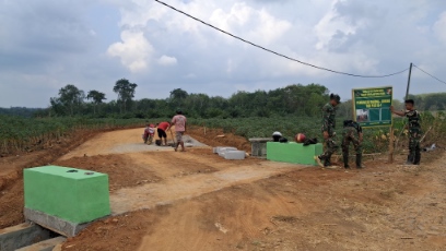 TMMD Ke-129 Kodim 0412/LU Rampungkan 3 Gorong-Gorong di Sungkai Utara, Jalan Penghubung Antar Kecamatan Siap Mulus