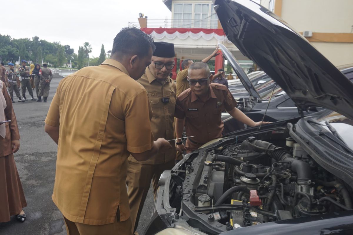 Pemkab Pasaman Barat Sidak Kendaraan Dinas, Pajak Jatuh Tempo dan Kebersihan Jadi Sorotan
