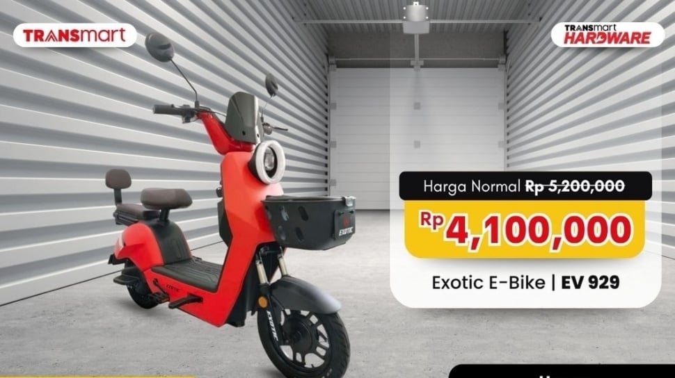 Review Exotic EV 929 Diskon Transmart Rp 4,1 Juta: Motor 600W, Jarak 45 Km, tapi Cek Dulu Hal Ini