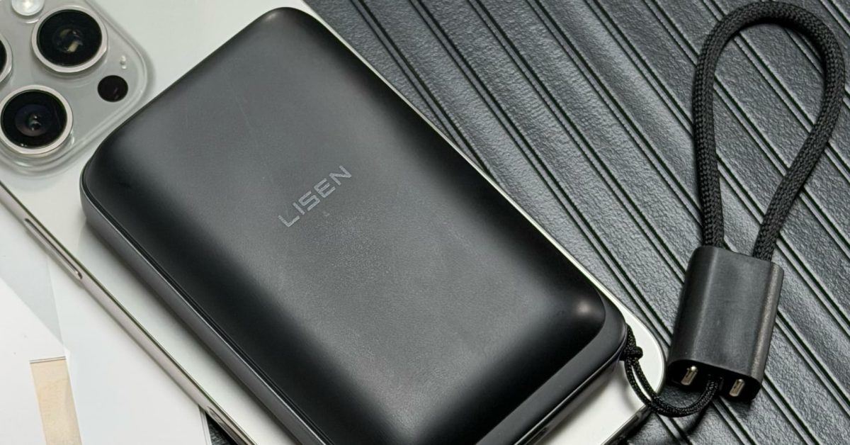 LISEN Rilis Baterai MagSafe Qi2.2 10.000 mAh dengan Lanyard Kabel USB-C Terintegrasi