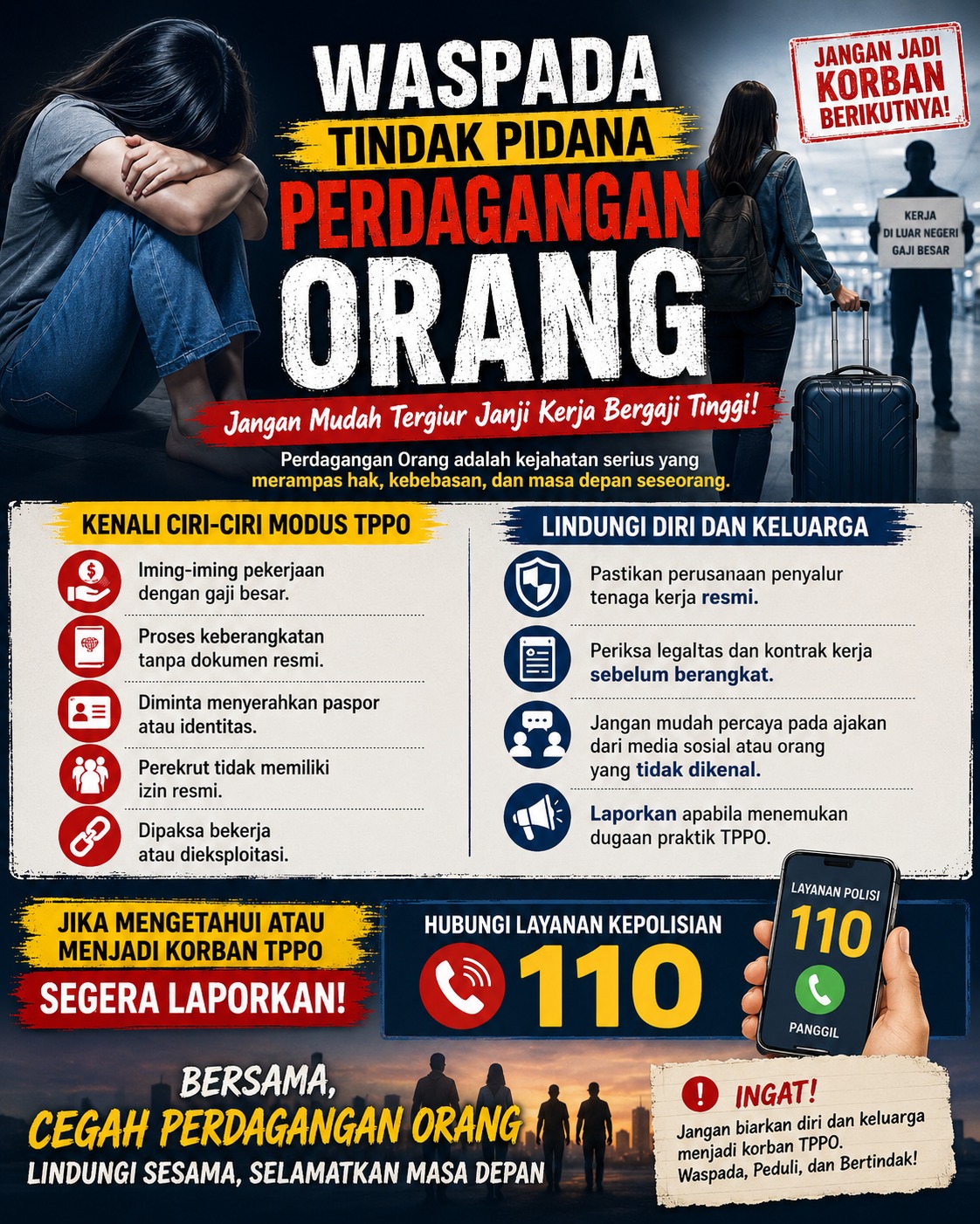 Iming-iming Gaji Besar dan Proses Cepat, Polda Bali Ingatkan Warga Modus Perdagangan Orang Masih Mengintai