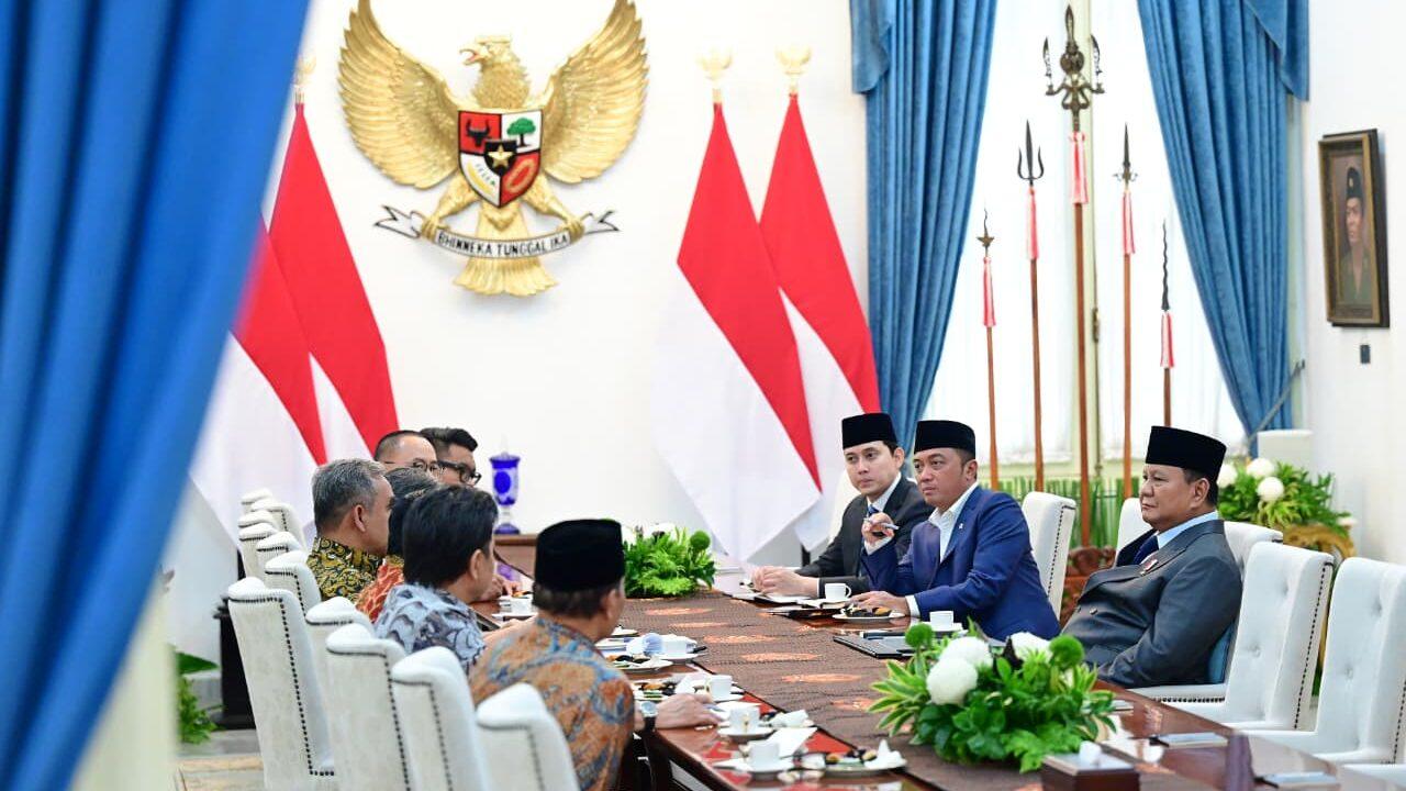 Presiden Prabowo Terima Pimpinan MPR, Konsep PPHN Diserahkan untuk Jadi Pedoman Pembangunan Jangka Panjang
