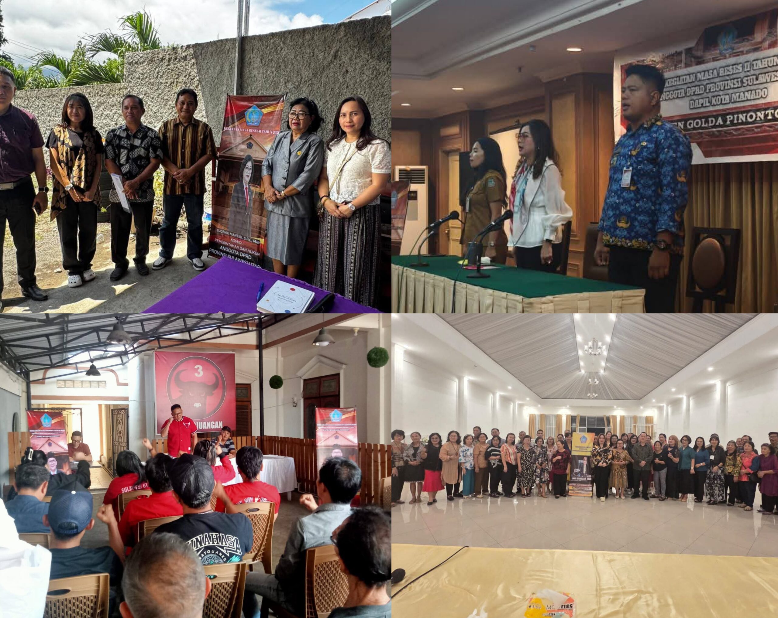 4 Anggota DPRD Sulut Serap Aspirasi Warga saat Reses II, dari Jalan Paving di Bitung hingga Kesejahteraan Pekerja Keagamaan