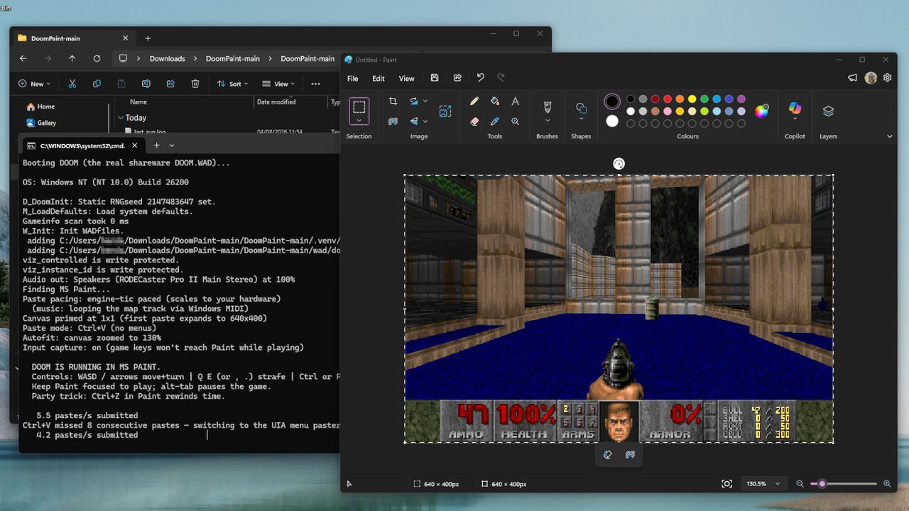 CTO Microsoft Mark Russinovich Berhasil Jalankan DOOM di Microsoft Paint, Begini Hasilnya