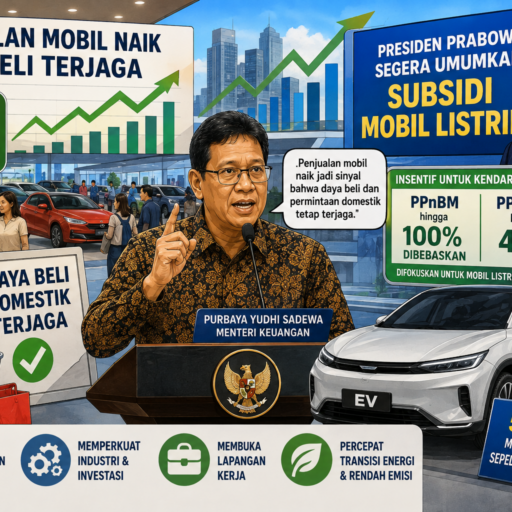 Insentif Mobil Listrik 100 Persen PPnBM Segera Diumumkan Prabowo, Menkeu Purbaya Buka Suara di GIIAS 2026