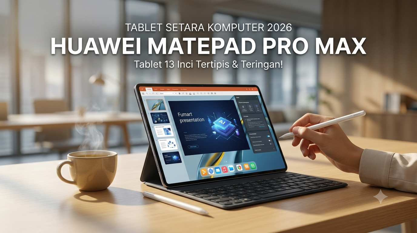 Review Huawei MatePad Pro Max: Tablet 13 Inci Tipis 4,7 mm, Performa Setara Komputer tapi Ada