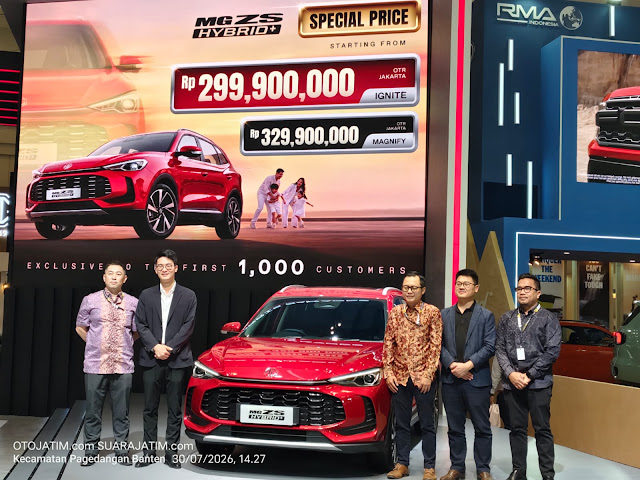 MG ZS Hybrid+ Resmi Meluncur di GIIAS 2026, Harga Spesial Rp299,9 Juta untuk 1.000 Konsumen Pertama