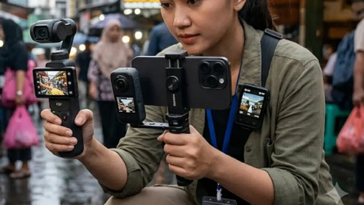 DJI Osmo Pocket 4P vs Insta360 Luna Ultra vs iPhone 17 Pro: Bukan Sekadar Soal Resolusi, tapi Cara Kerja