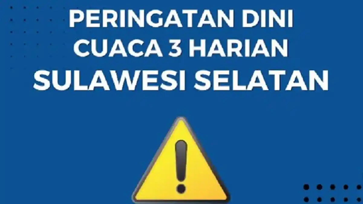 Cuaca Sulsel 5-7 Agustus 2026, BMKG Keluarkan Peringatan Dini Angin Kencang 28-46 Km/Jam dan Suhu Capai 40 Derajat
