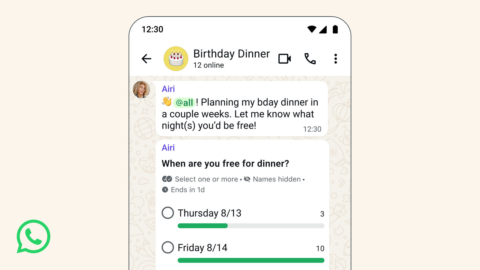 WhatsApp Rilis Fitur @all untuk Grup, Admin Punya Kendali di Chat Besar