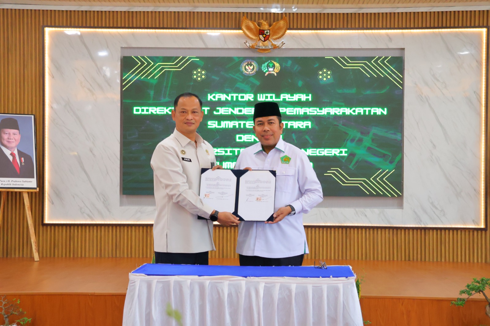 Kanwil Ditjenpas Sumut dan UINSU Teken Kerja Sama Pembinaan Warga Binaan, 16 Lembaga Ikut Serta