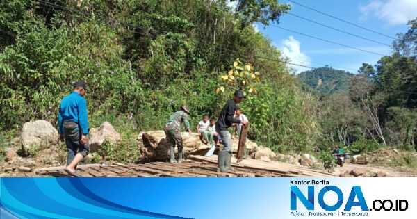 Dukungan TNI Perkuat Akses Warga, Kodim 0106/Aceh Tengah Bantu Pembangunan Jembatan Beton di Rusip Antara