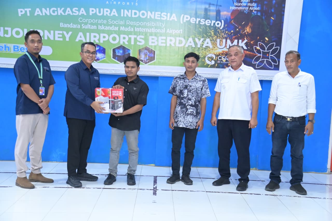 Angkasa Pura Indonesia Suntik Modal Usaha 15 Warga Aceh Besar, Sertakan Mesin Las dan APD Gratis